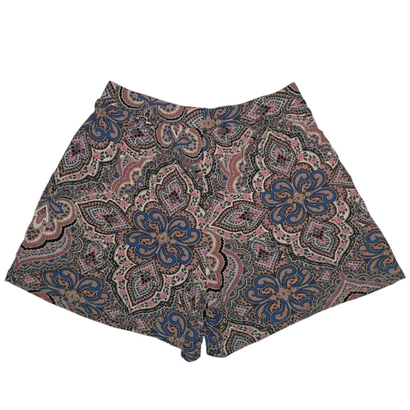 VTG Women's ASOS Shorts Size 16 Multi-color Curve Pleated - Picture 6 of 6